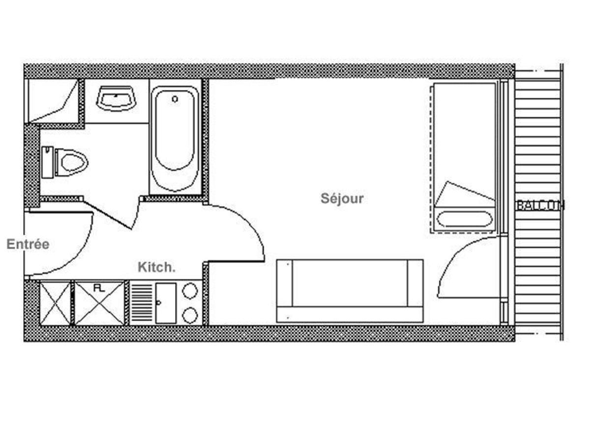 Apartamento Studio Agreable Ski Au Pieds Balcon - Fr-1-344-997 Saint-Martin-de-Belleville Exterior foto